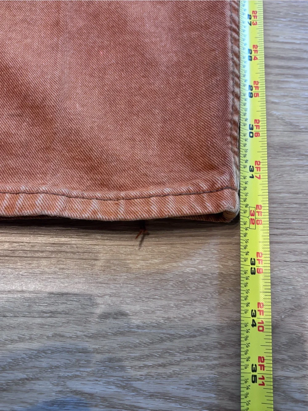 VTG Levi’s 550 Men’s 29x32 Jeans Burnt Orange Tab Relaxed Taper Distressed 90’s